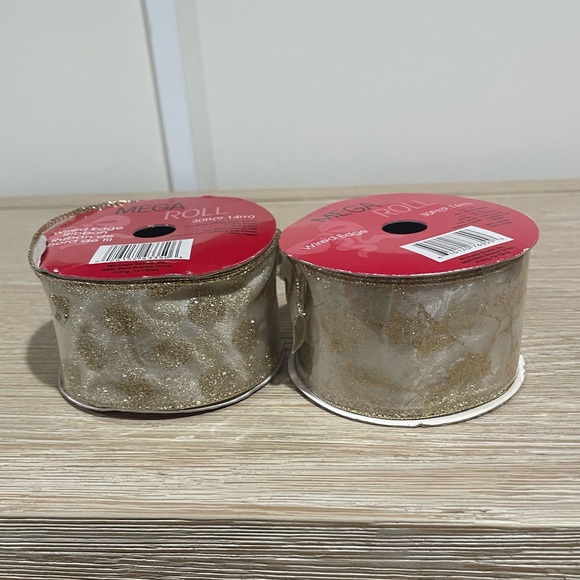 8 Mega Roll , Ribbon red, gold, silver - Picture 4 of 16